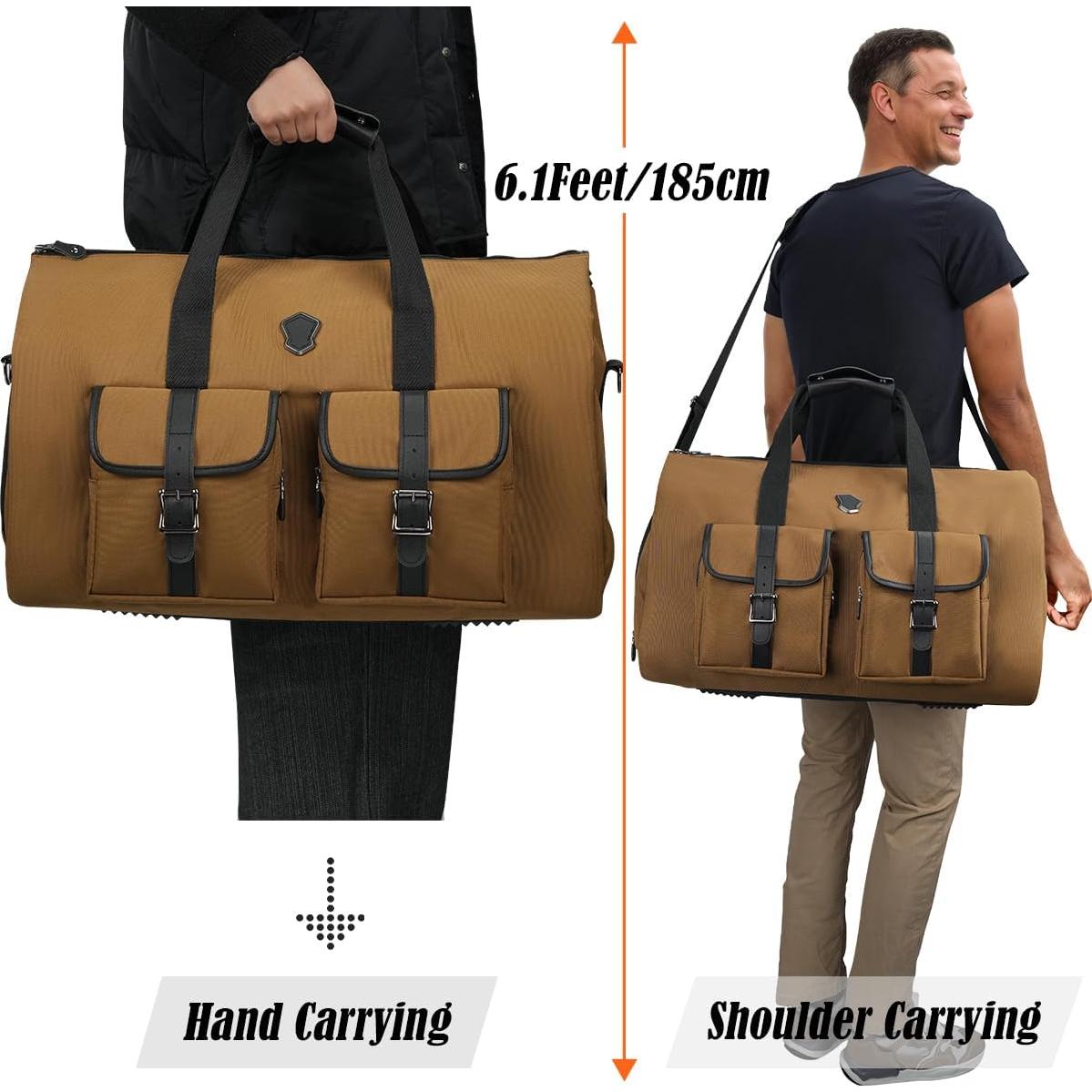 Bolsa Duffle para Ropa WELKINLAND 62L, 10 Bolsillos, Aprobada