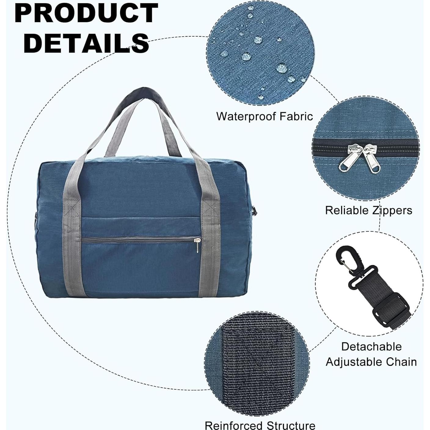 Bolsa de Viaje Duffle Spirit Airlines 30L Marino Plegable