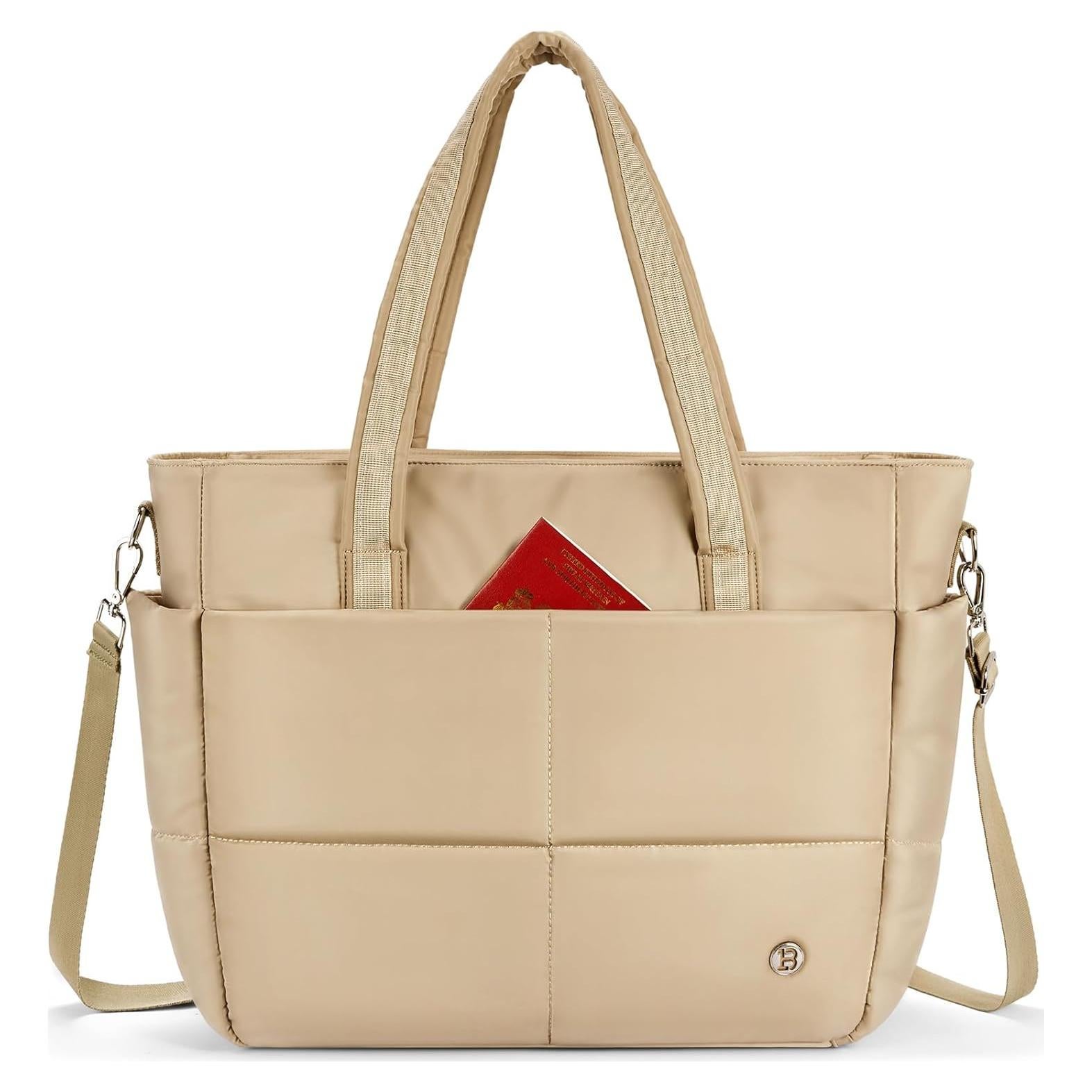 Bolsa Tote Puffer BOSTANTEN para Mujeres 36.8x14x33.8cm