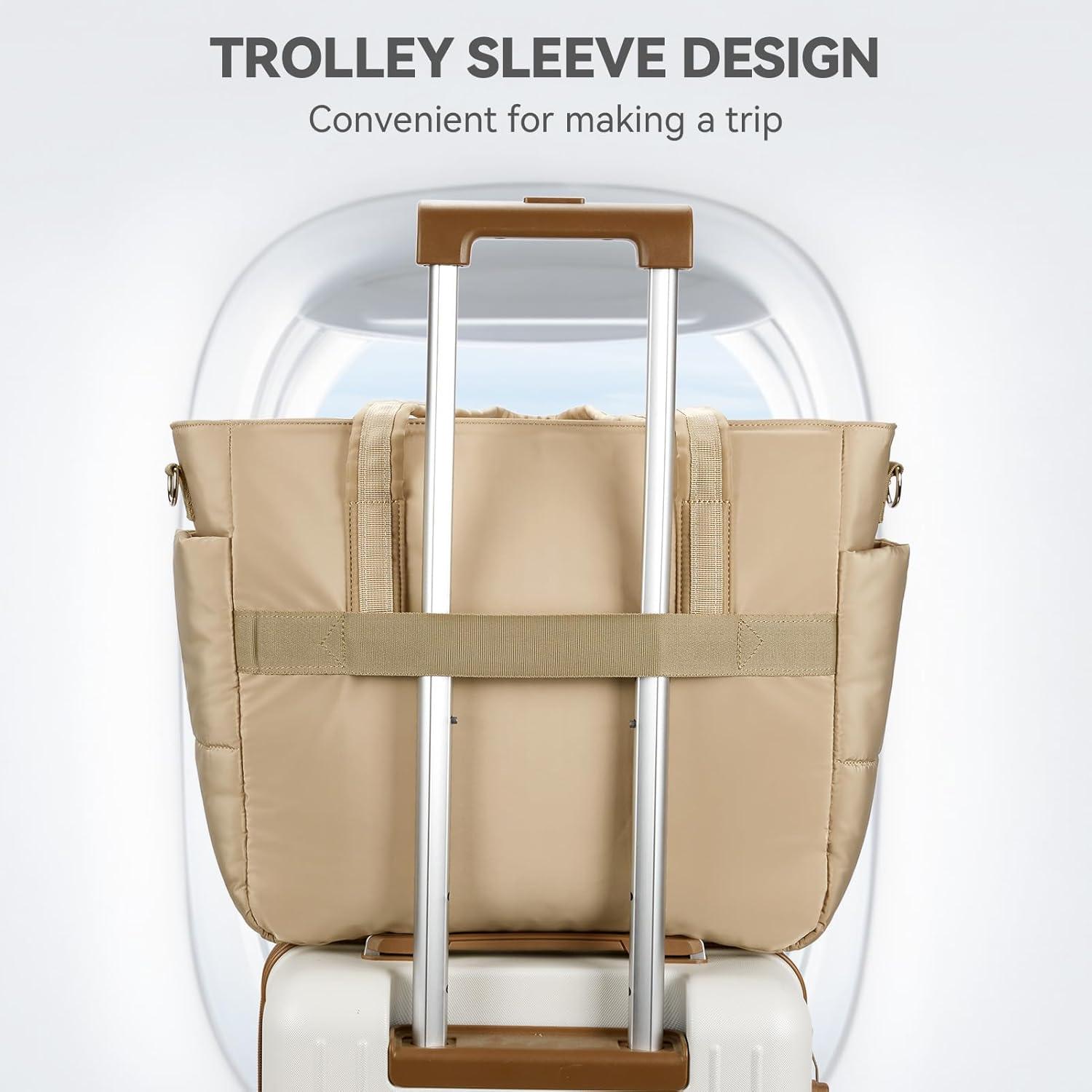 Bolsa Tote Puffer BOSTANTEN para Mujeres 36.8x14x33.8cm