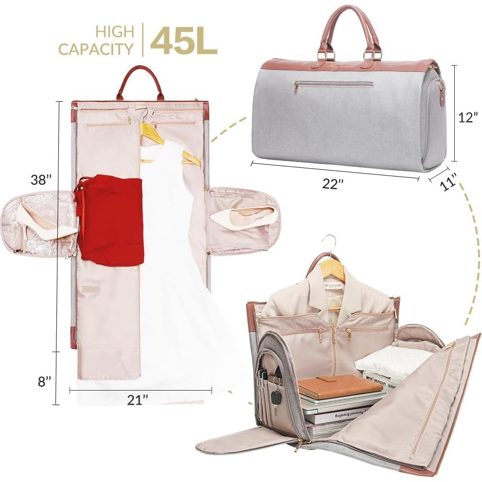 Bolsa de Ropa y Deporte Modoker 2 en 1 Gris 45L