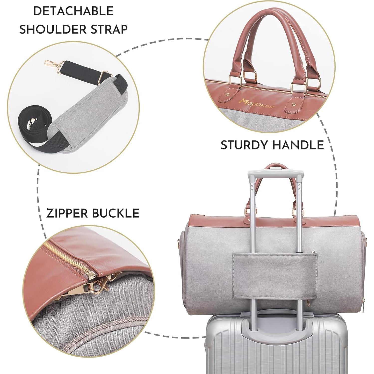 Bolsa de Ropa y Deporte Modoker 2 en 1 Gris 45L