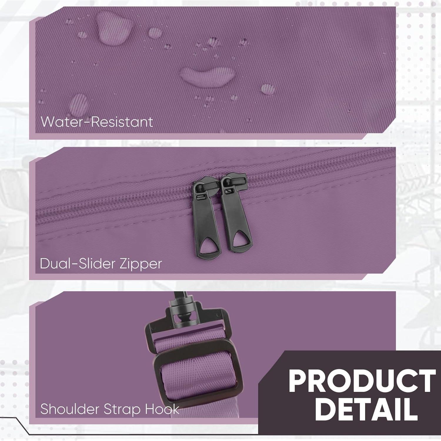 Bolsa de viaje tipo duffle EASYFUN púrpura 20x9x15 cm