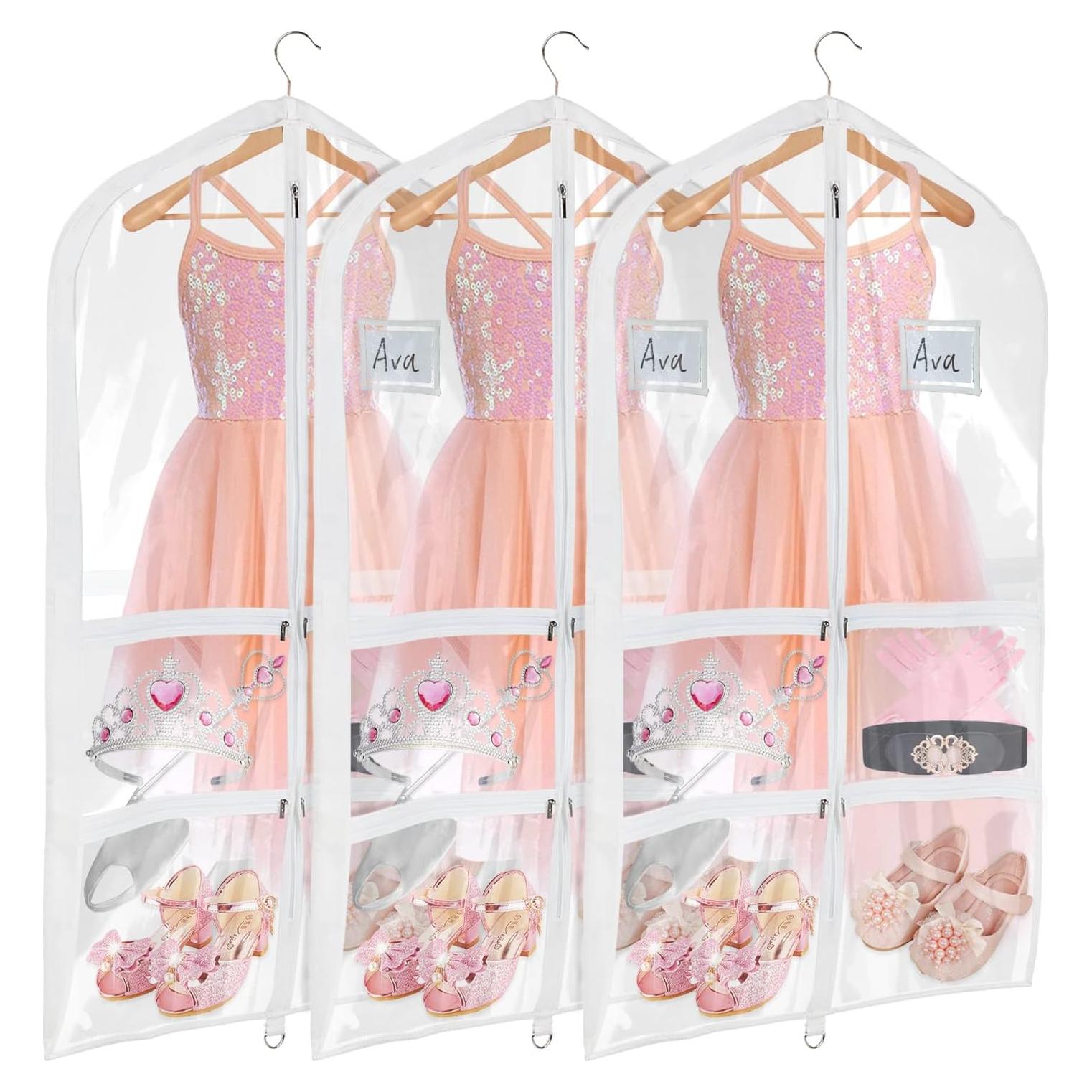 Bolsas de Vestuario de Danza Univivi - Paquete de 3, PVC 61x102cm