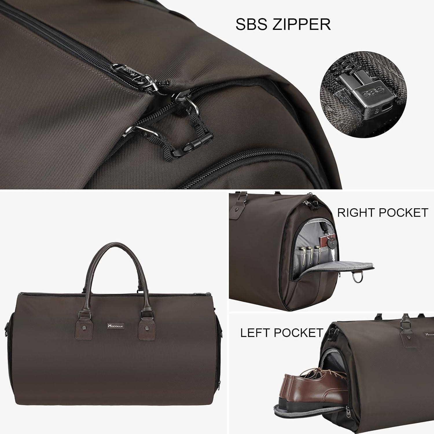 Bolsa de Ropa Convertible Modoker 45L Impermeable Marrón