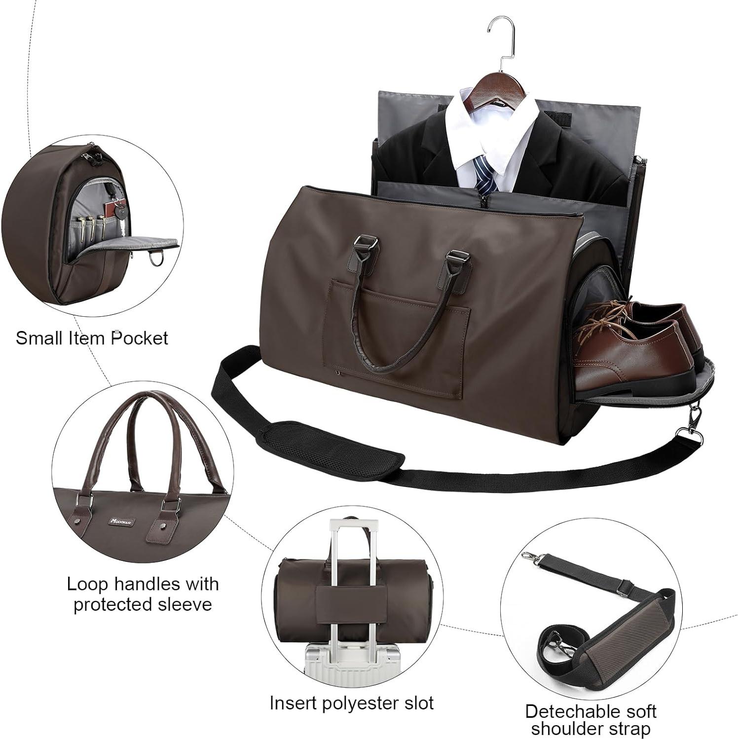 Bolsa de Ropa Convertible Modoker 45L Impermeable Marrón