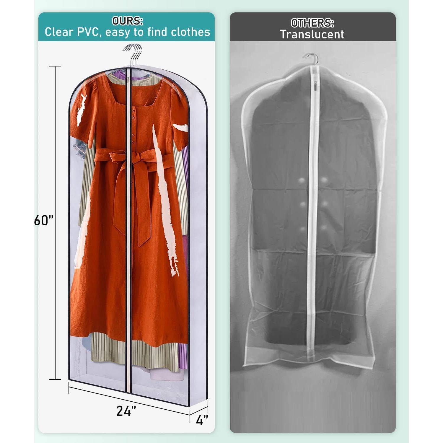 SACO DE ROPA COLGANTE SLEEPING LAMB 60" - 5 Paquetes