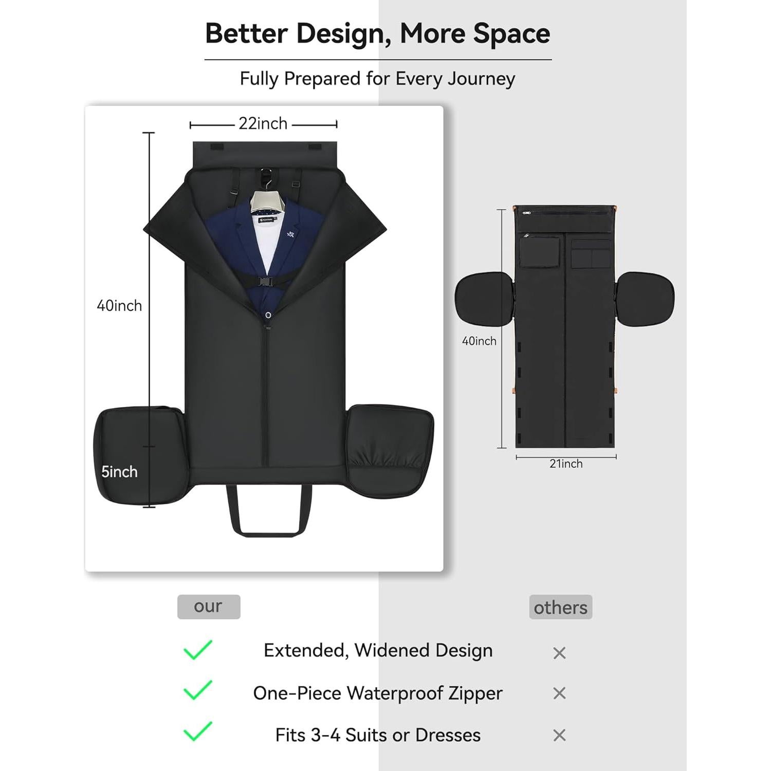 Bolsa de viaje impermeable RFVNL 70L 3 en 1 con compartimento para zapatos