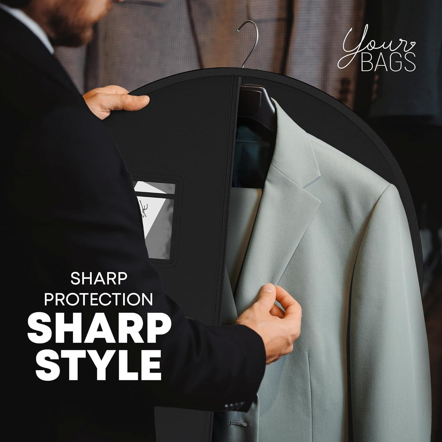 Bolsa de Viaje para Trajes Sus Bolsas 101.6x60.9cm Negro