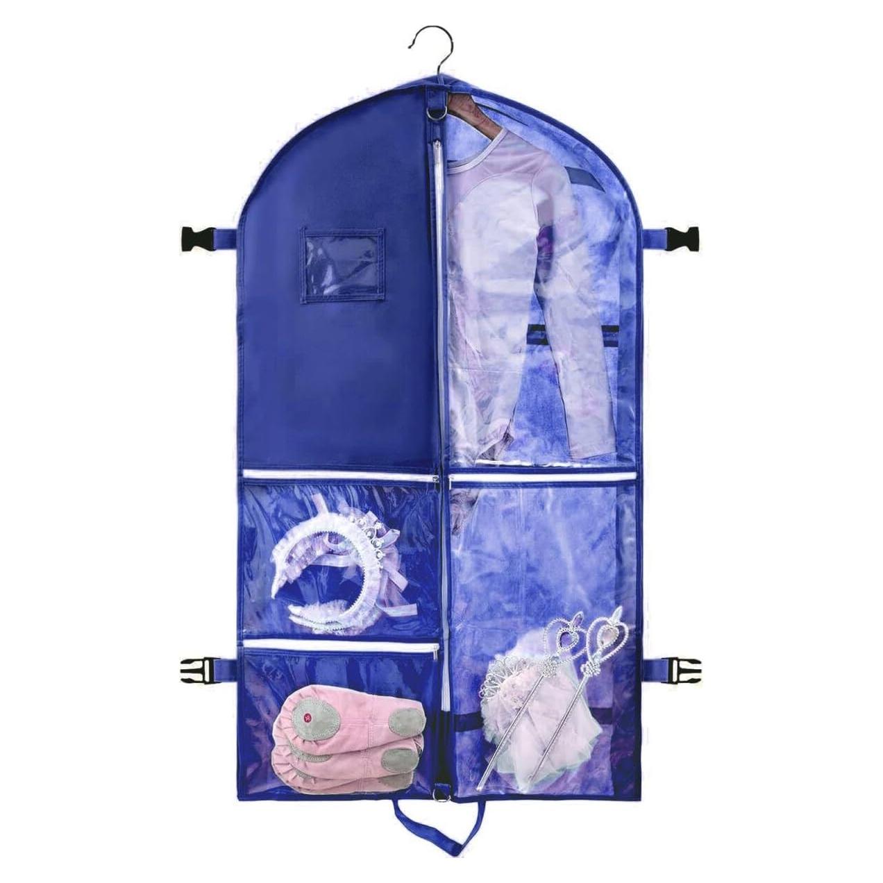 Bolsa de Ropa Colgante QEES 101.6 cm Azul Impermeable
