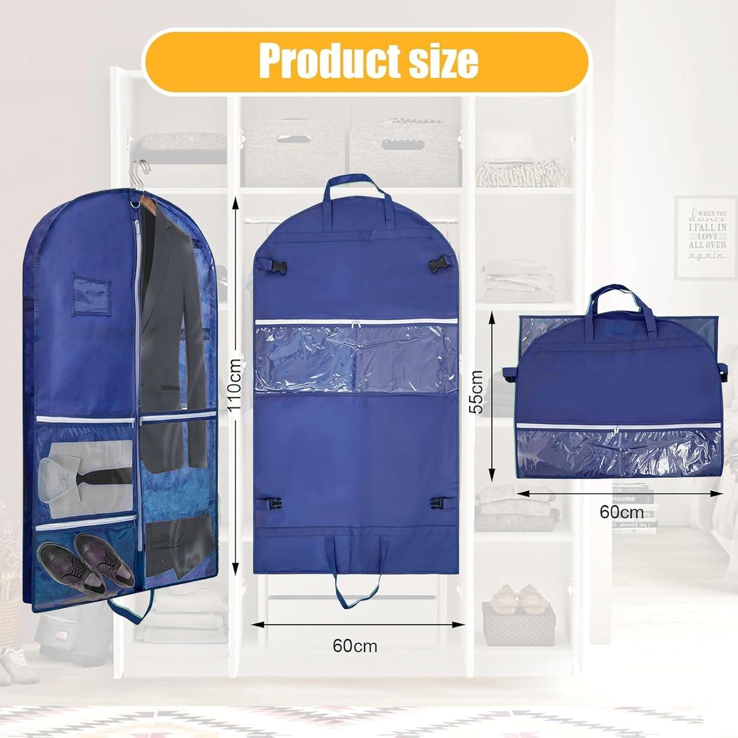 Bolsa de Ropa Colgante QEES 101.6 cm Azul Impermeable