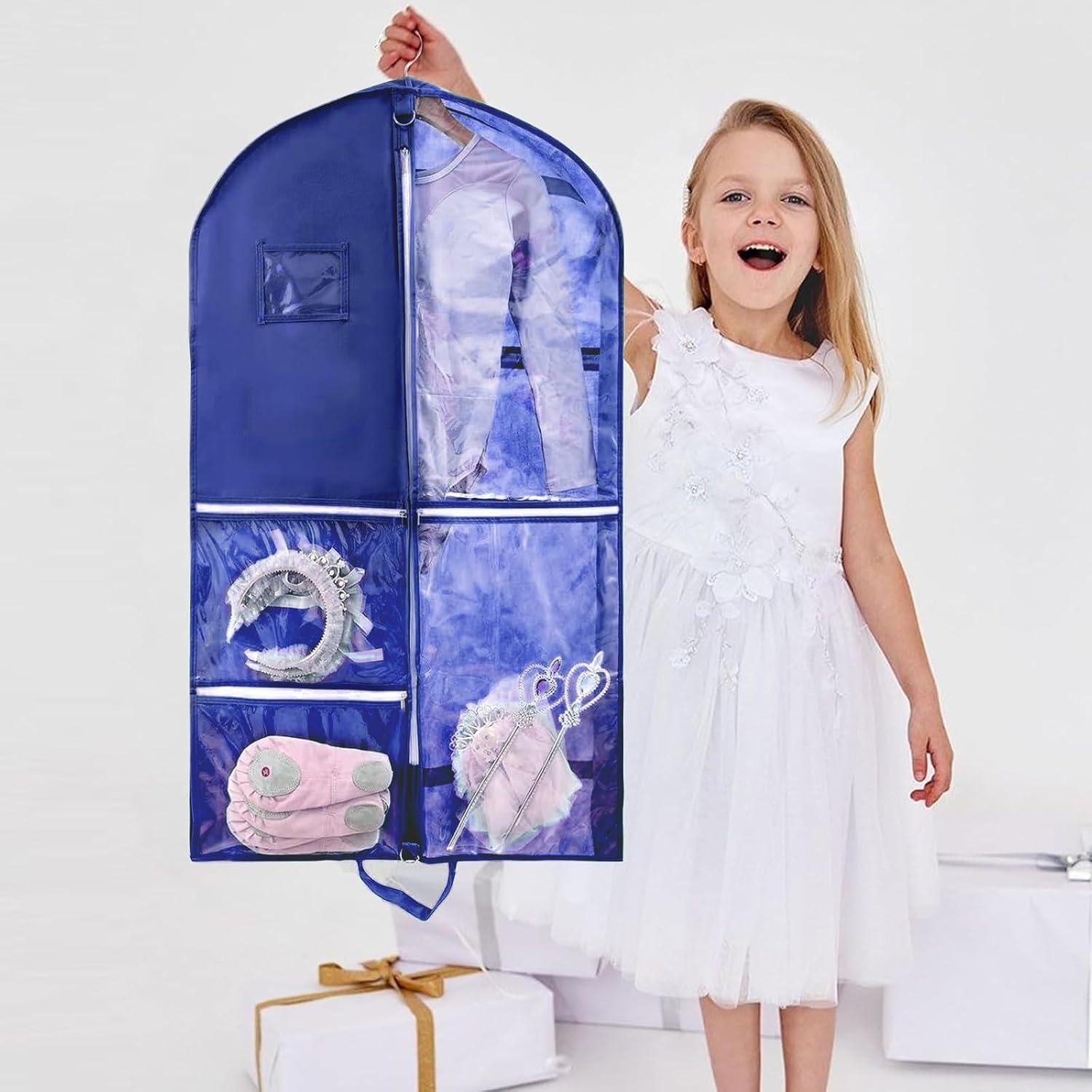 Bolsa de Ropa Colgante QEES 101.6 cm Azul Impermeable