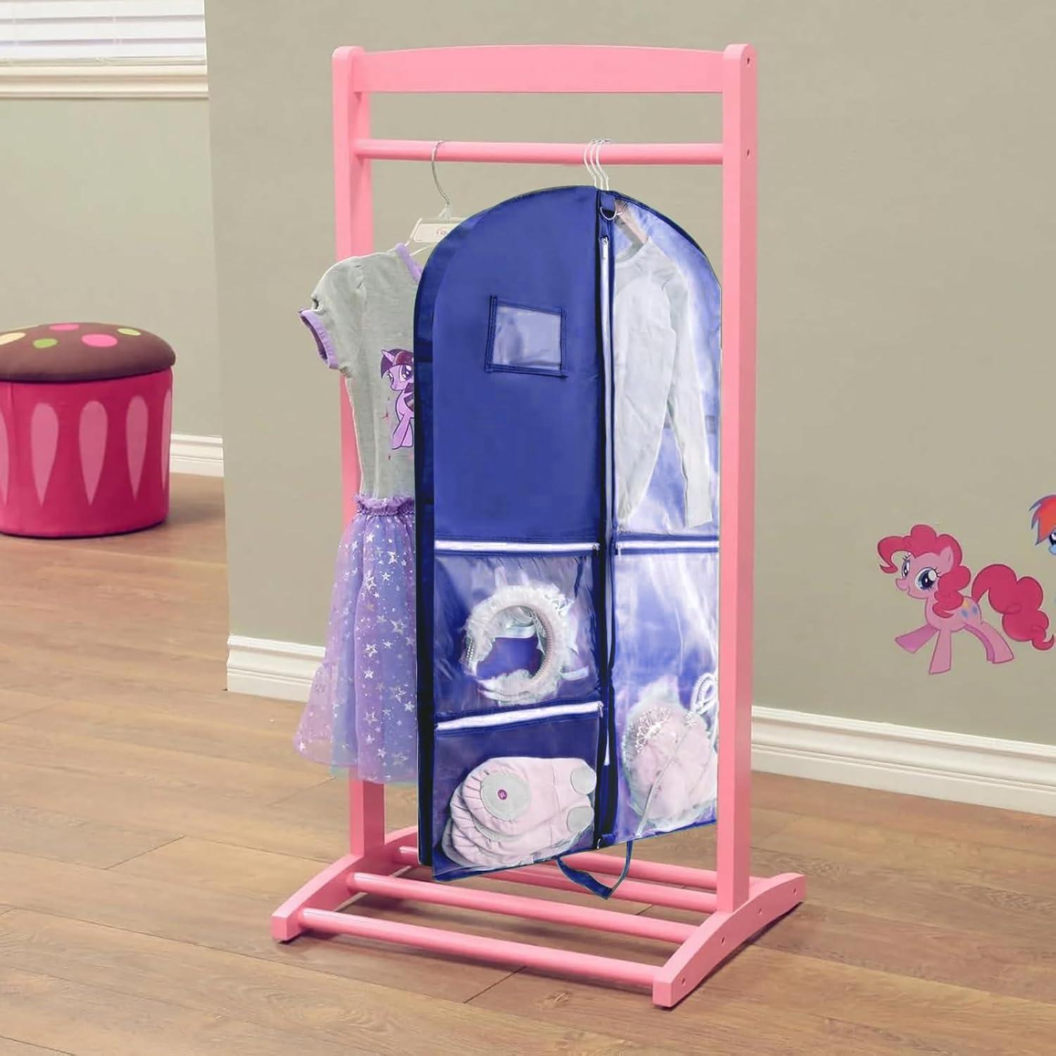 Bolsa de Ropa Colgante QEES 101.6 cm Azul Impermeable