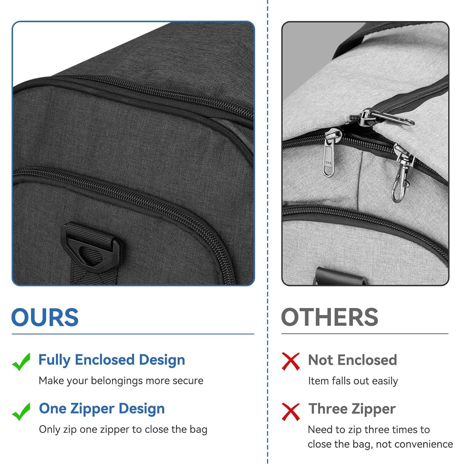 Bolsa de Viaje Bukere 3 en 1 Unisex 55L Gris Medianoche