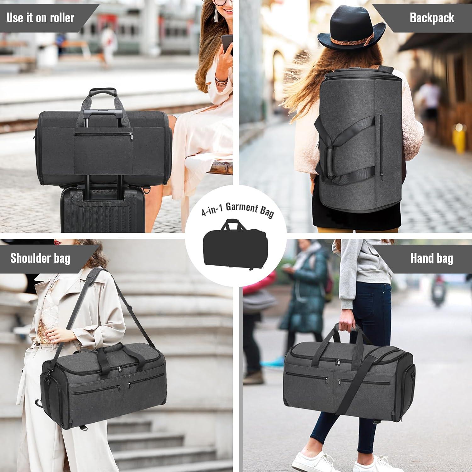 Bolsa de Viaje Bukere 3 en 1 Unisex 55L Gris Medianoche