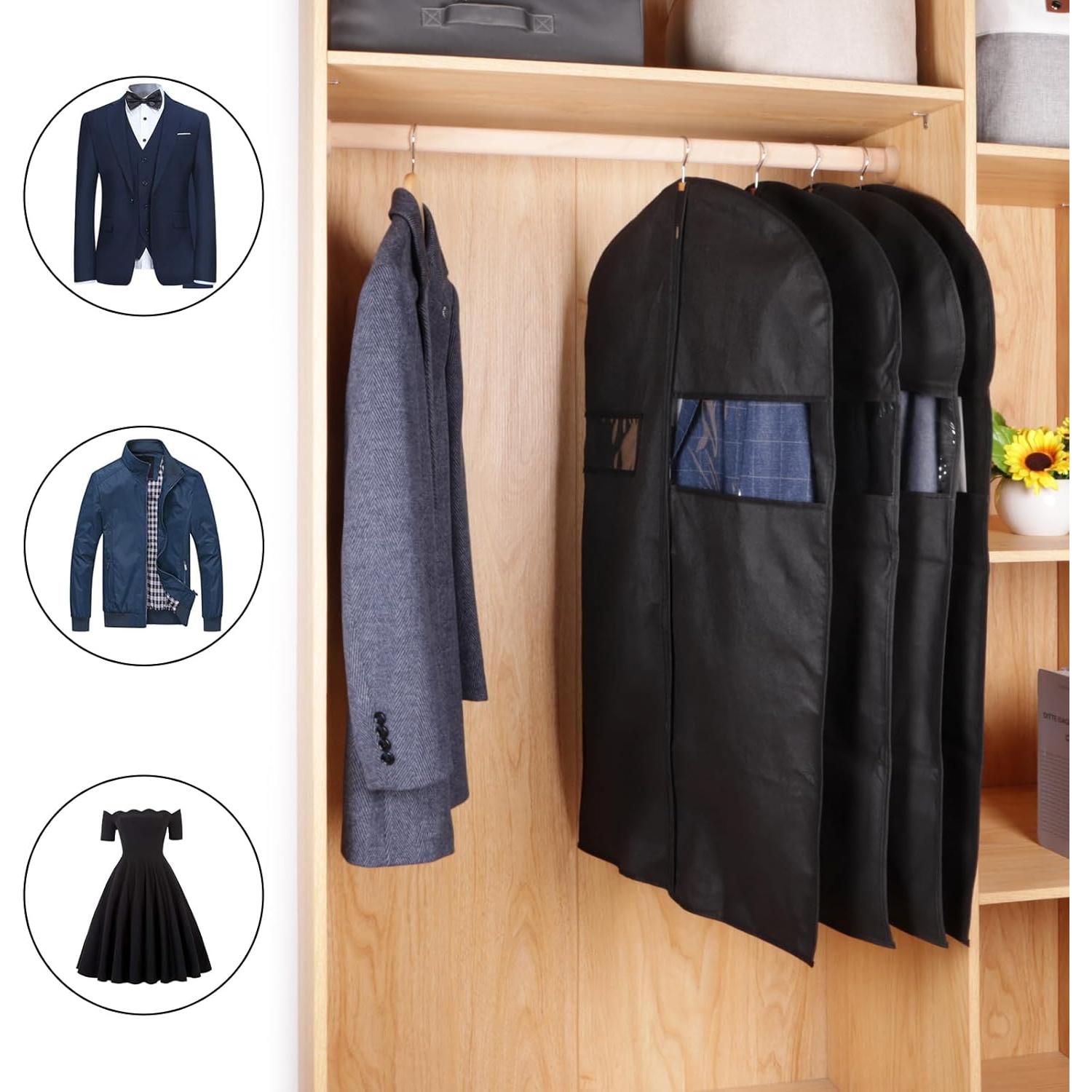 Funda para Trajes KEEGH 40" Negro - Juego de 10 Fundas