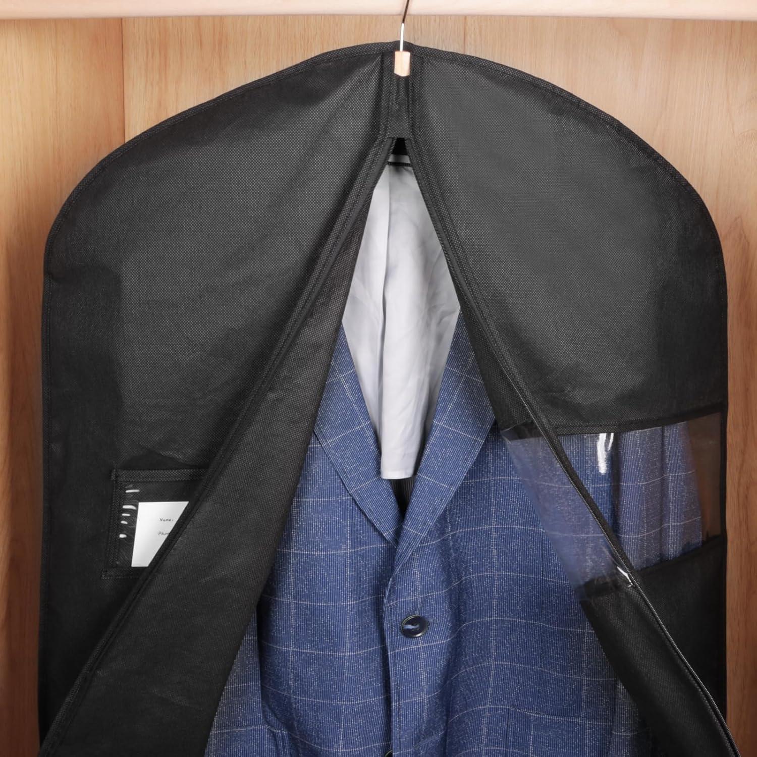 Funda para Trajes KEEGH 40" Negro - Juego de 10 Fundas