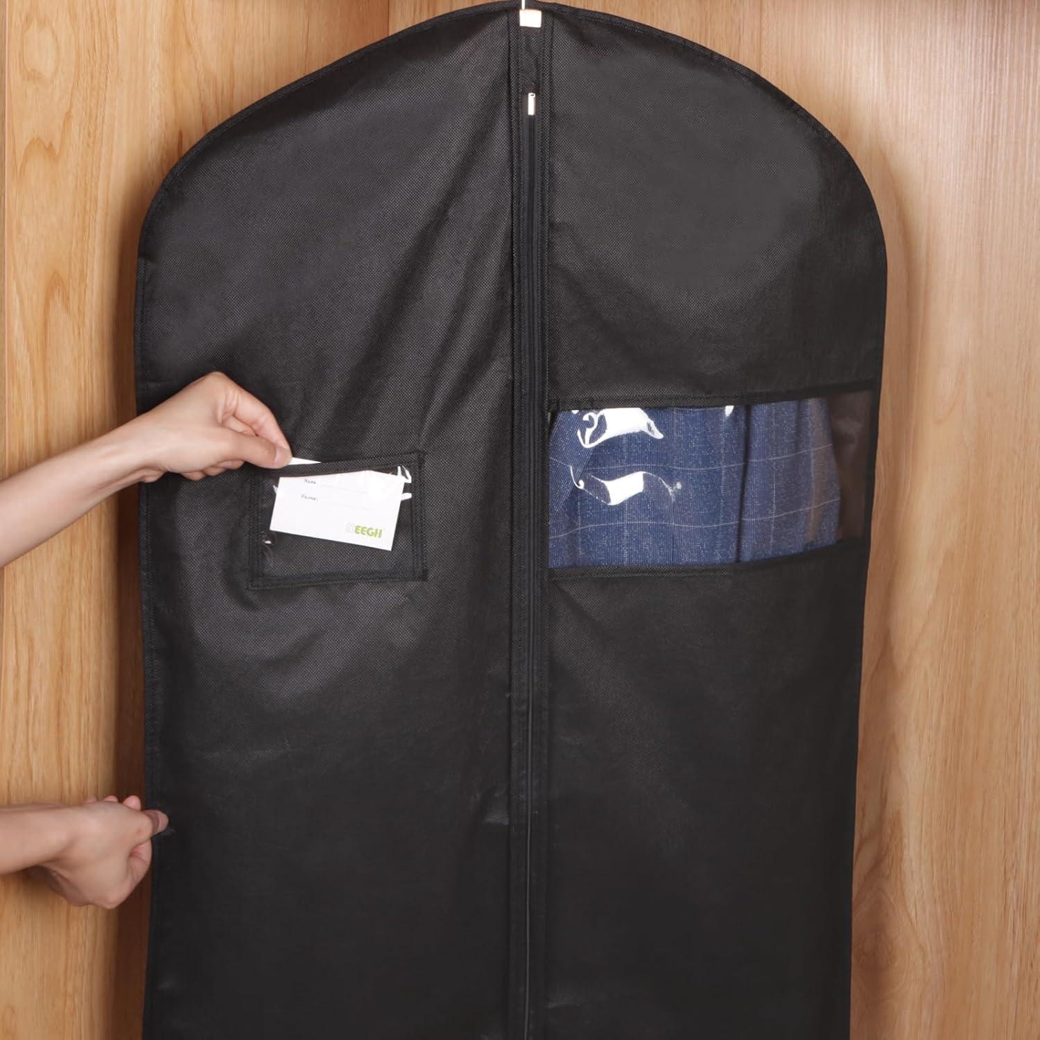 Funda para Trajes KEEGH 40" Negro - Juego de 10 Fundas