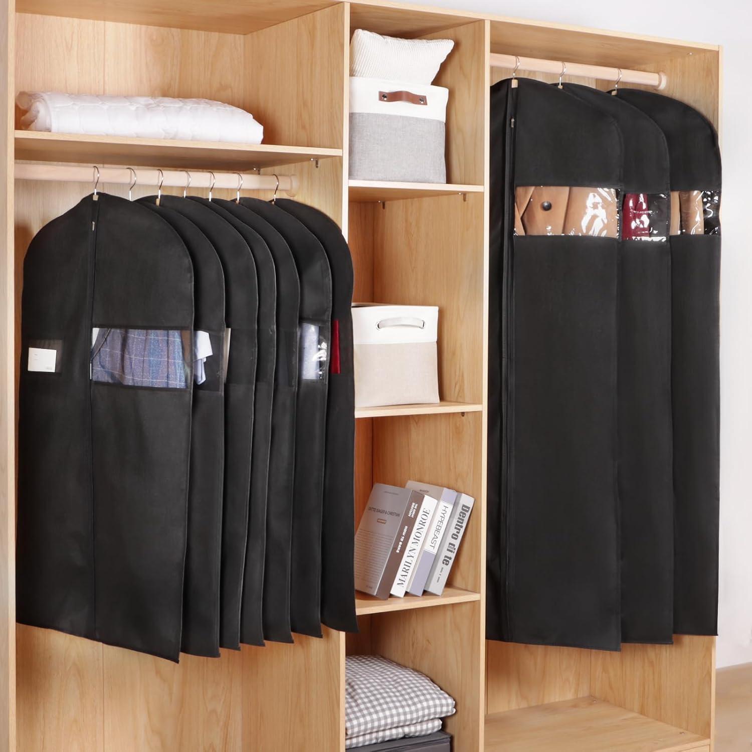 Funda para Trajes KEEGH 40" Negro - Juego de 10 Fundas