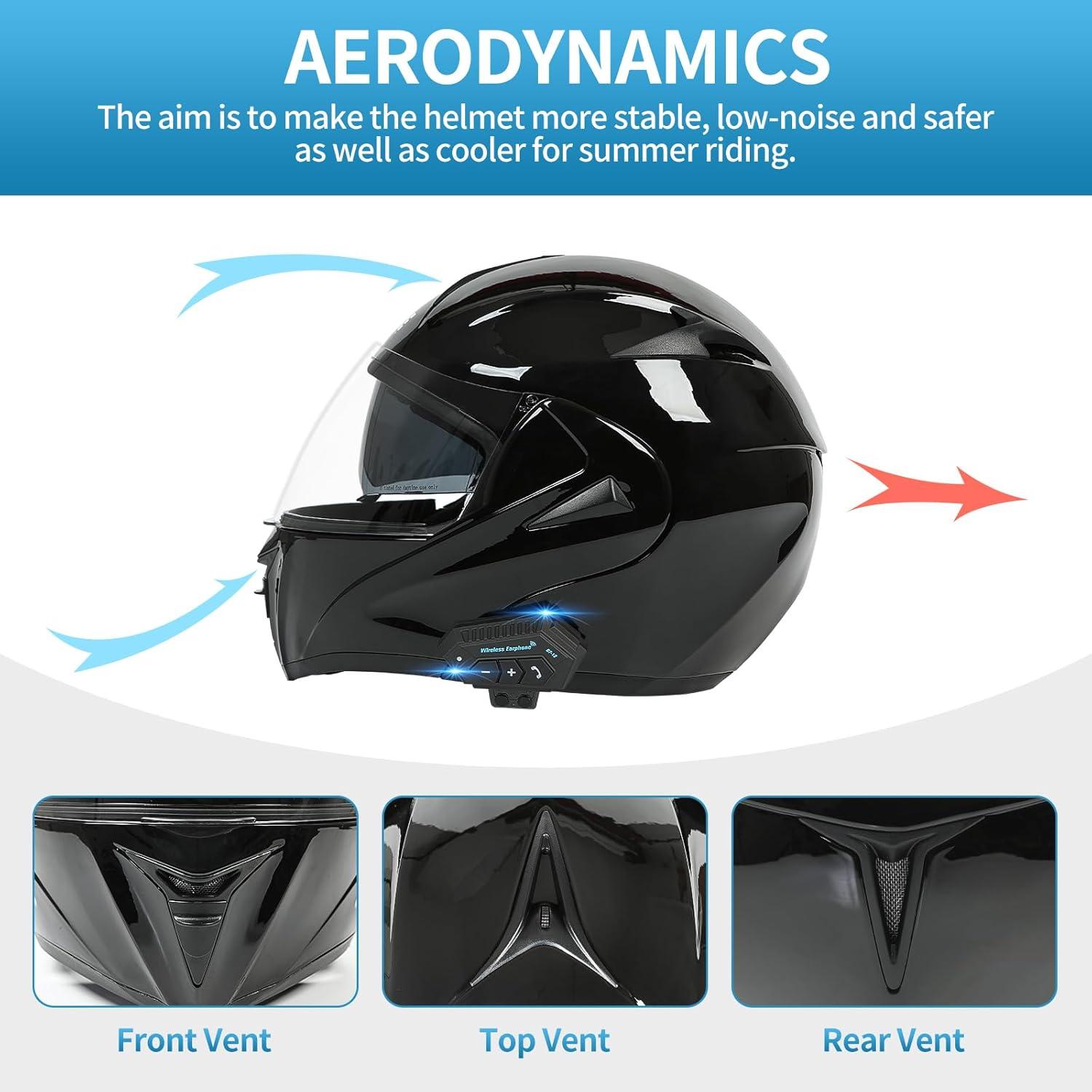 Casco Modular Bluetooth FRBRK F/803 para Motocicleta DOT