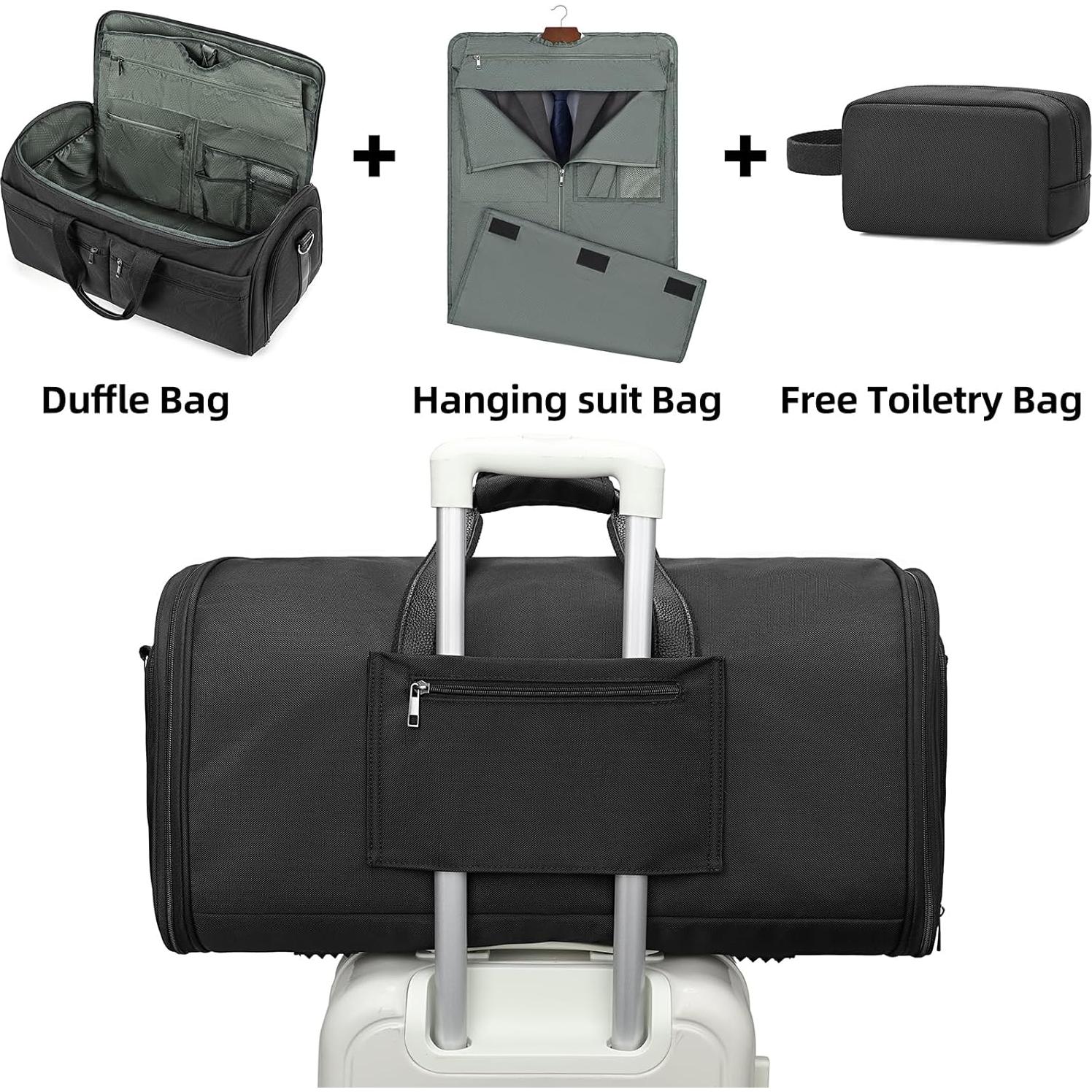 Bolsa Duffle de Viaje TRITOUR Nylon Negro 2.29 kg