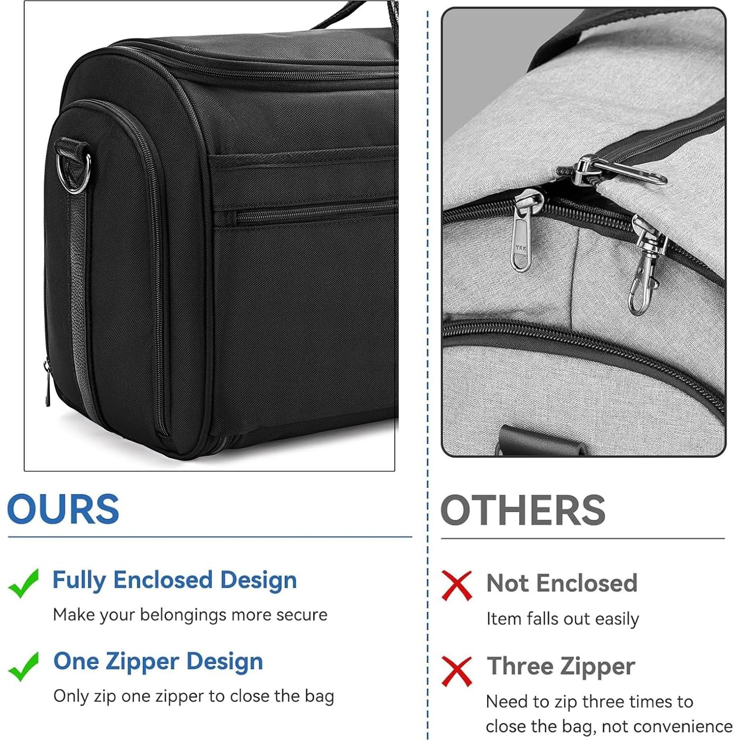 Bolsa Duffle de Viaje TRITOUR Nylon Negro 2.29 kg