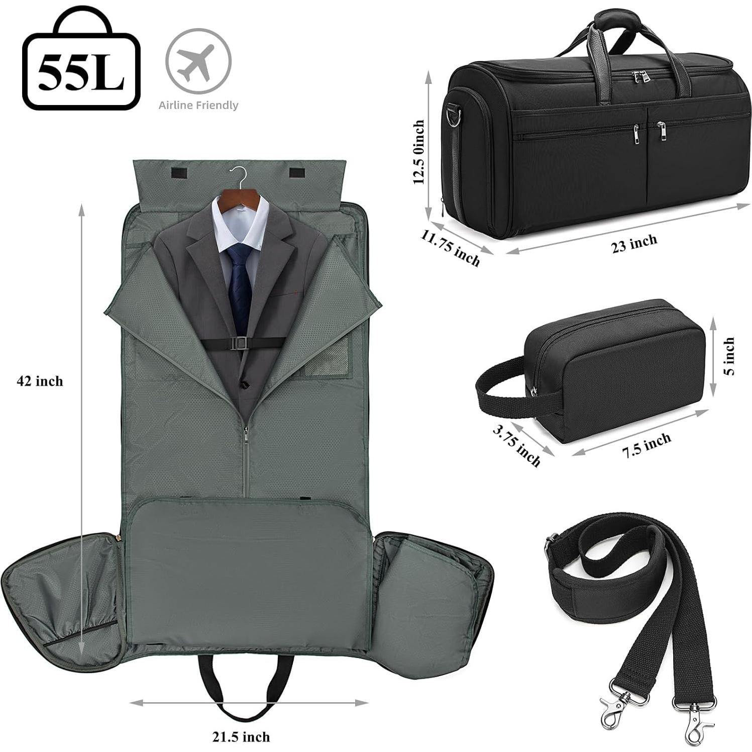 Bolsa Duffle de Viaje TRITOUR Nylon Negro 2.29 kg