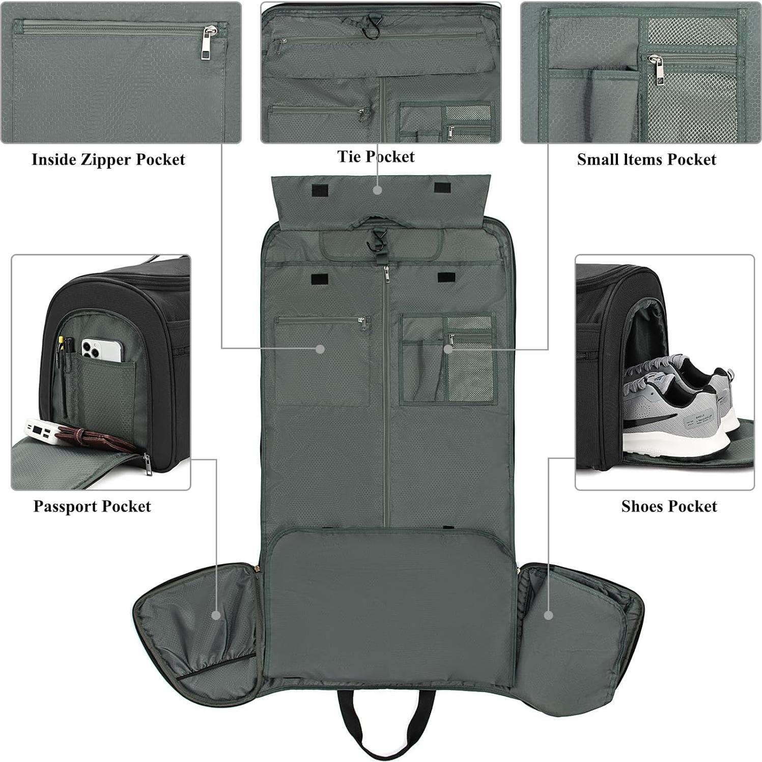 Bolsa Duffle de Viaje TRITOUR Nylon Negro 2.29 kg