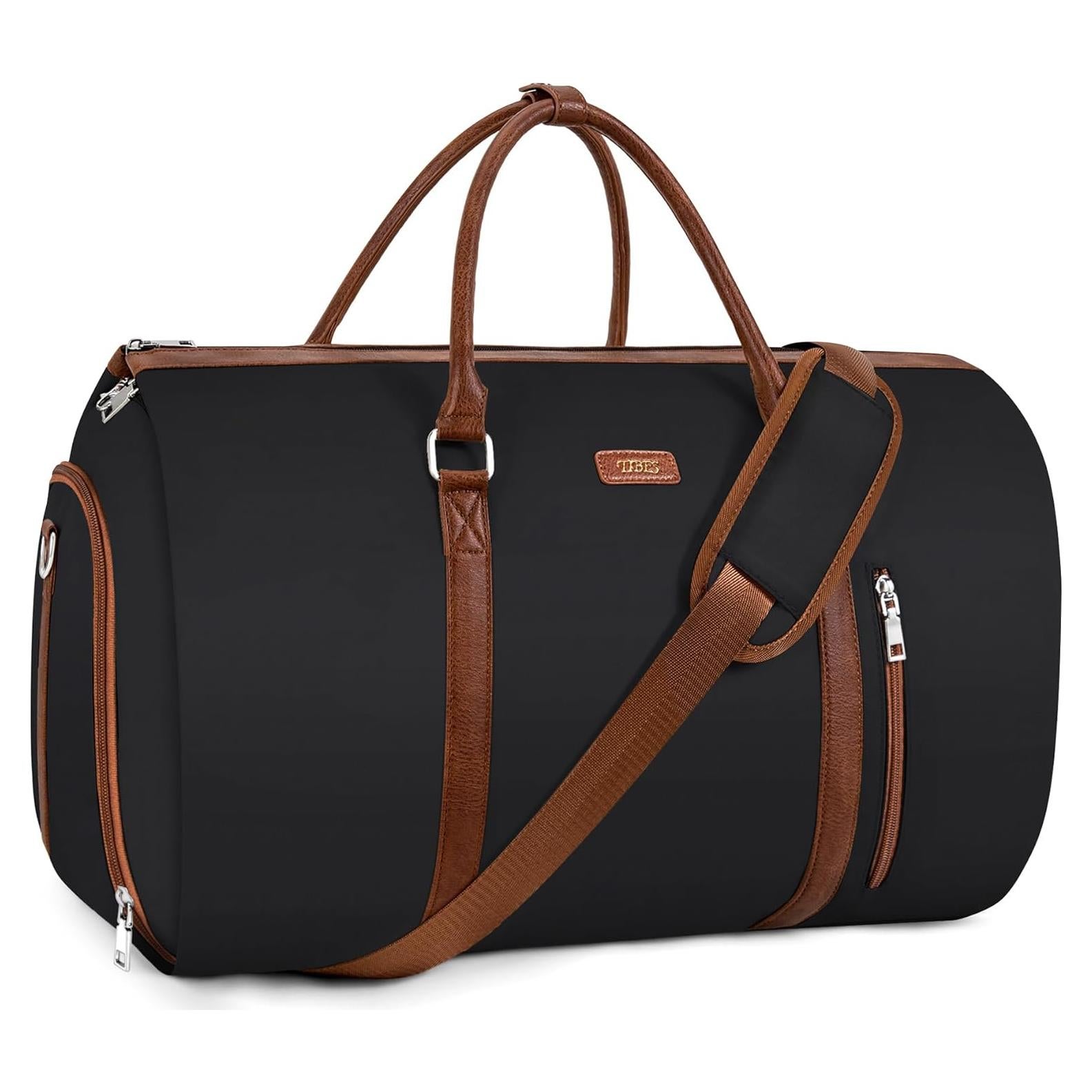 Bolsa Duffle de Prenda TIBES 2 en 1 Negra 53x29x33 cm