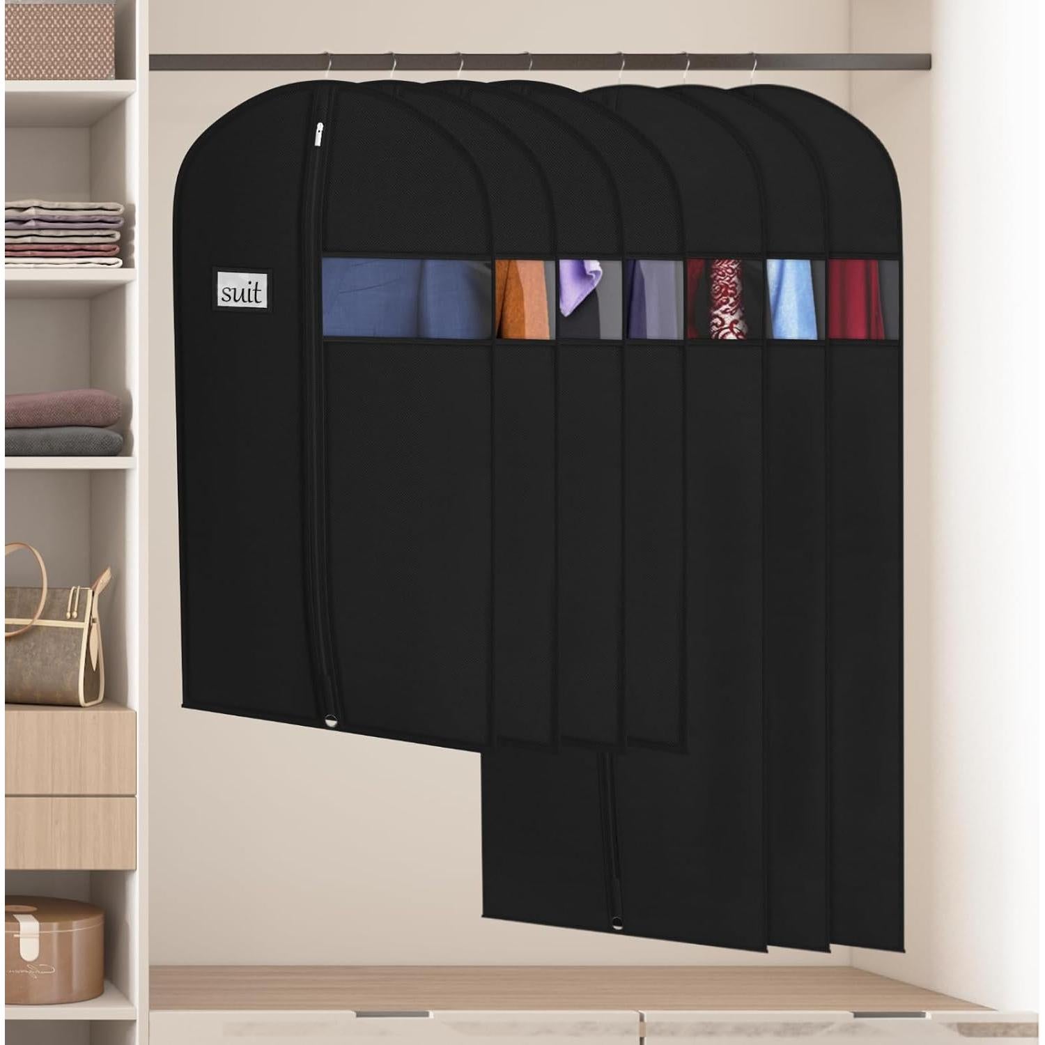 Bolsas para Trajes Univivi 10 Piezas 101.6 cm Negro