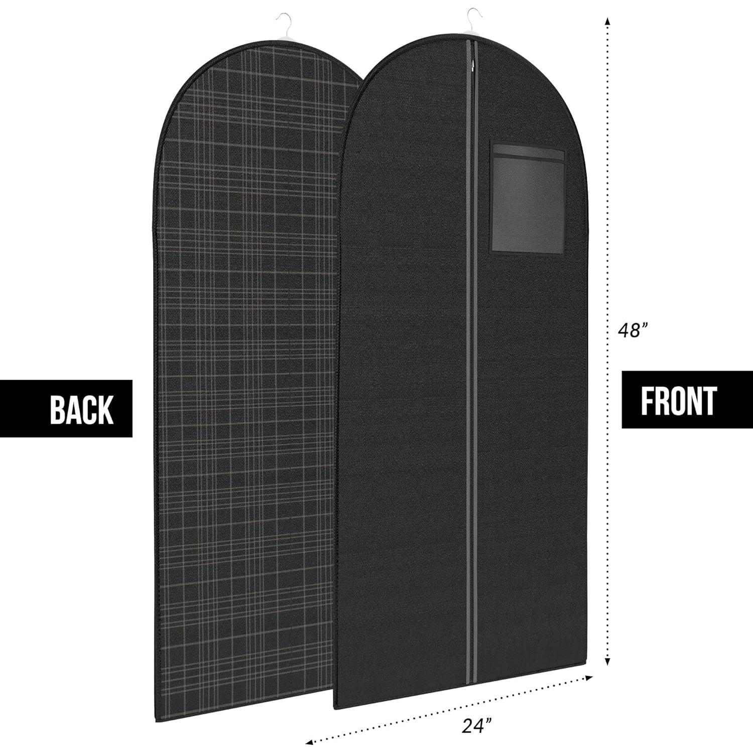 Bolsa de Traje Your Bags Tartan Negro 121.92x60.96cm Resistente