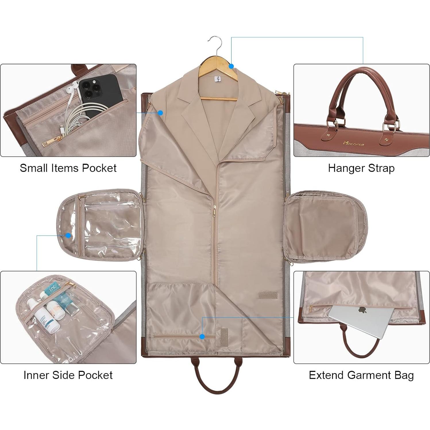 Bolsa de Ropa Convertible Modoker 45L con Compartimento para Zapatos