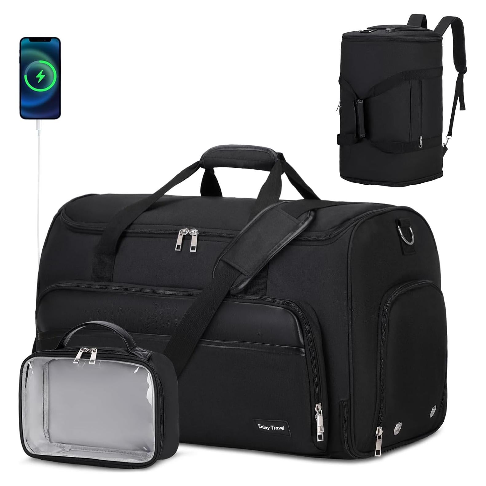 Bolsa Duffle Convertible 4 en 1 Bevalsa Negra 55L