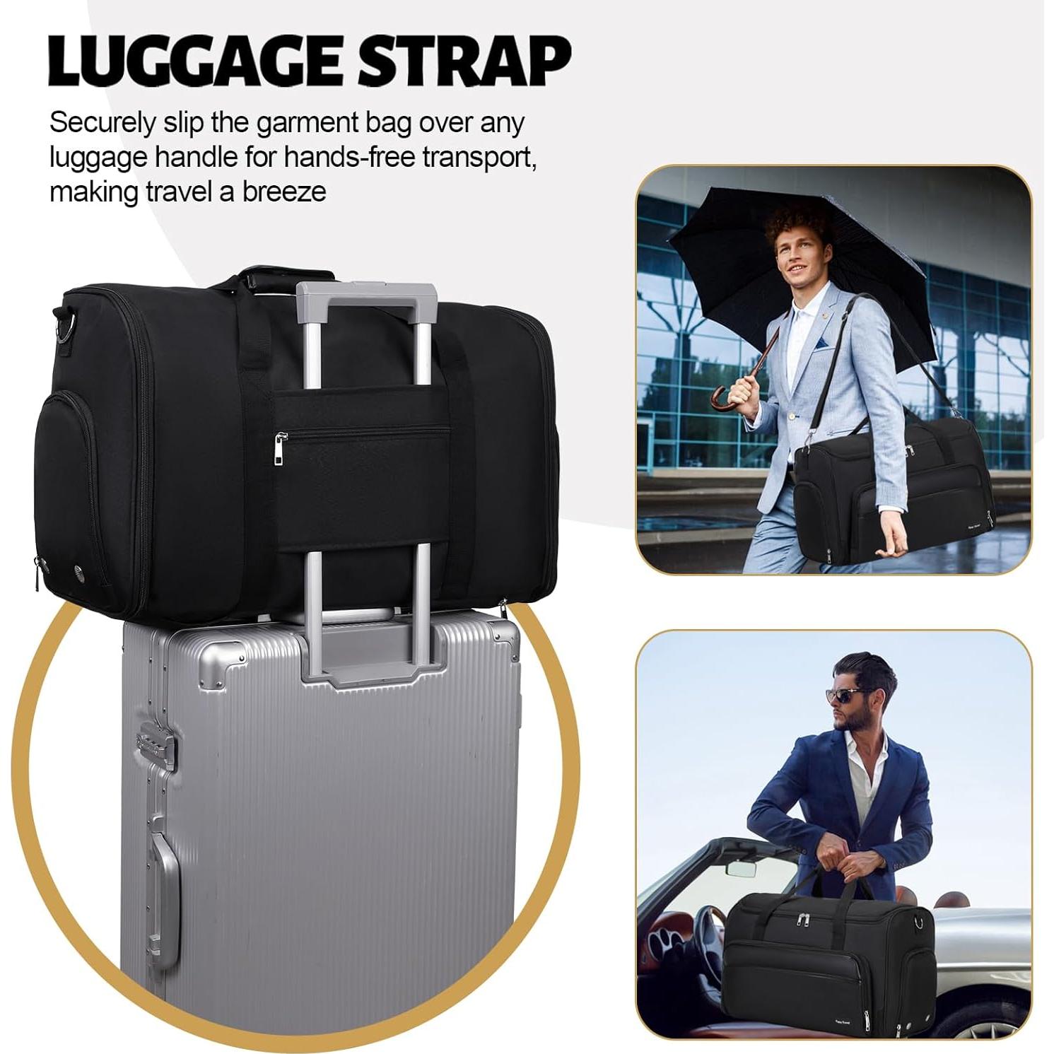 Bolsa Duffle Convertible 4 en 1 Bevalsa Negra 55L