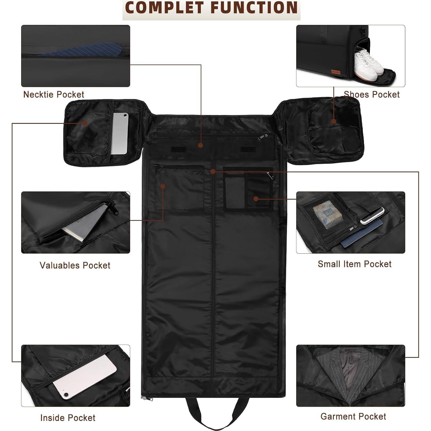 Bolsa de Ropa de Viaje BOLOSTA 3 en 1 Impermeable 55L