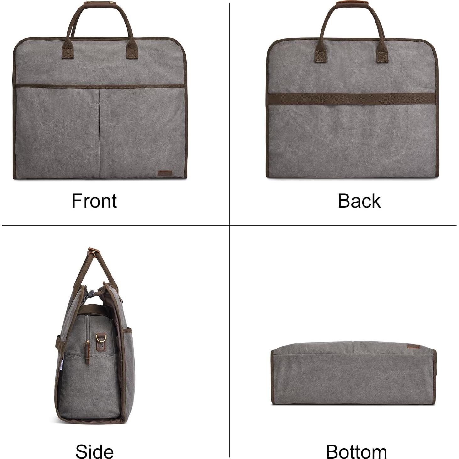 Bolsa de Viaje Duffle S-ZONE 2 en 1 Lona Gris 58.5x108.5 cm