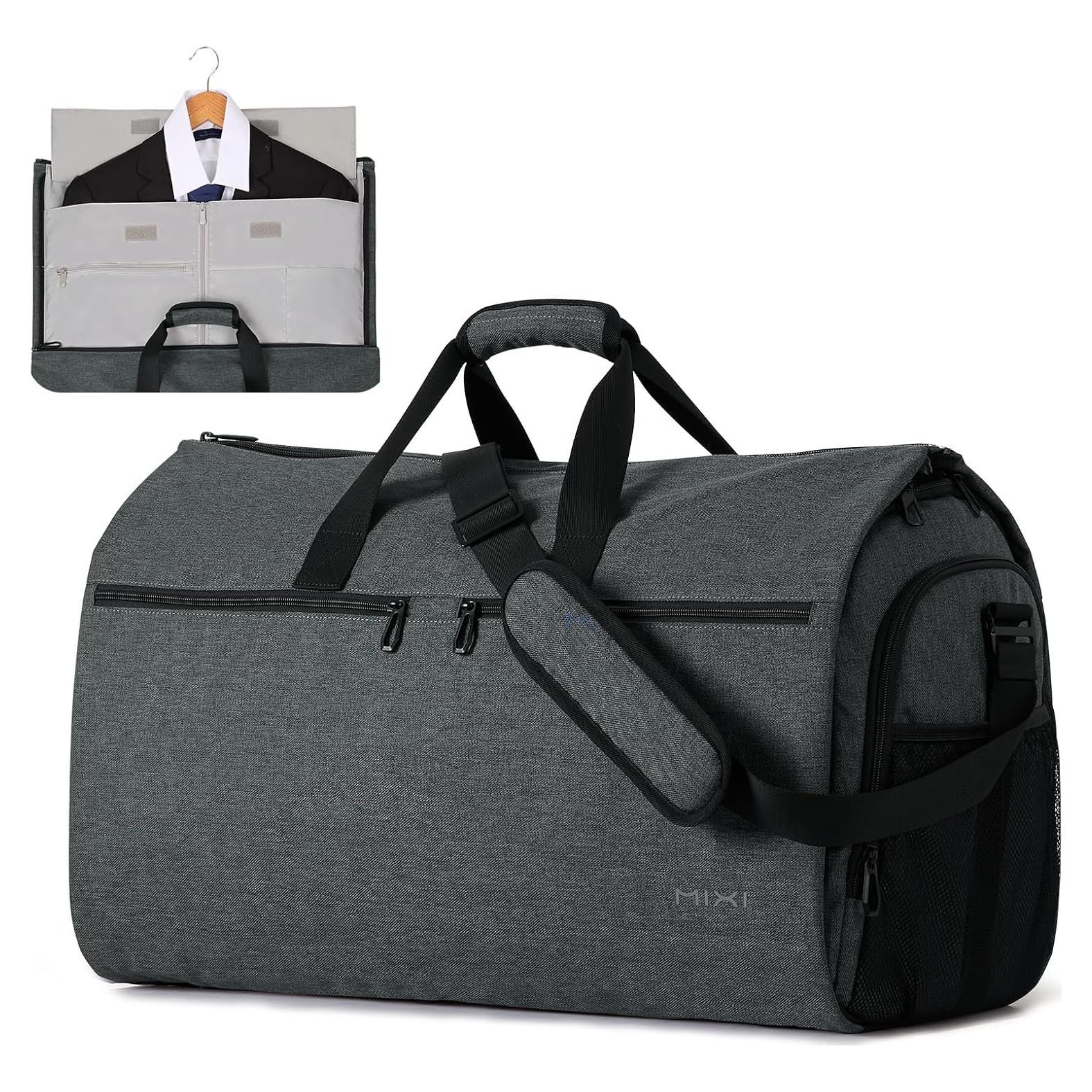 Bolsa de Ropa de Mano Mixi 56L Convertible Gris Roca