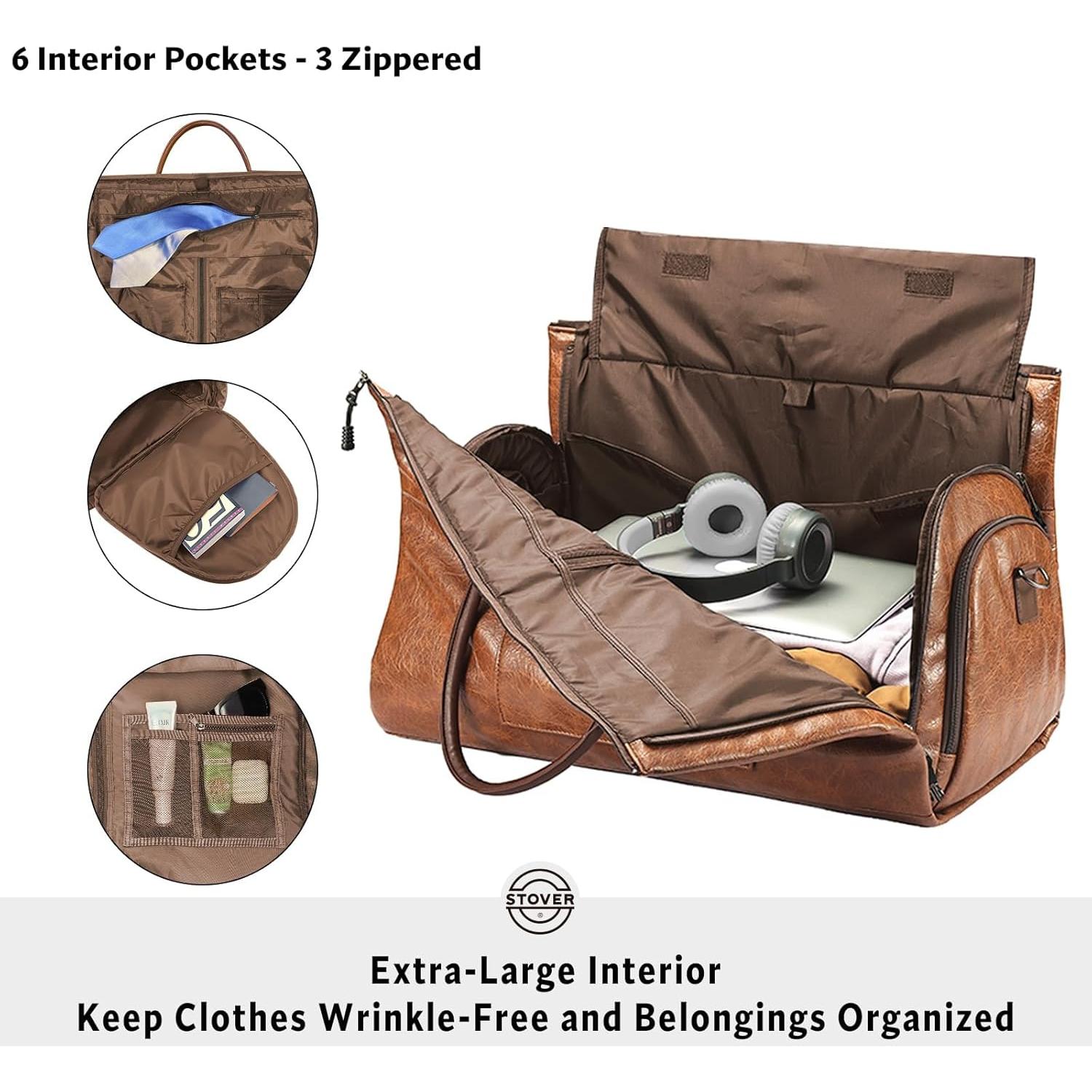 Bolsa de Viaje Duffle STOVER 2-en-1 Grande 57L Marrón