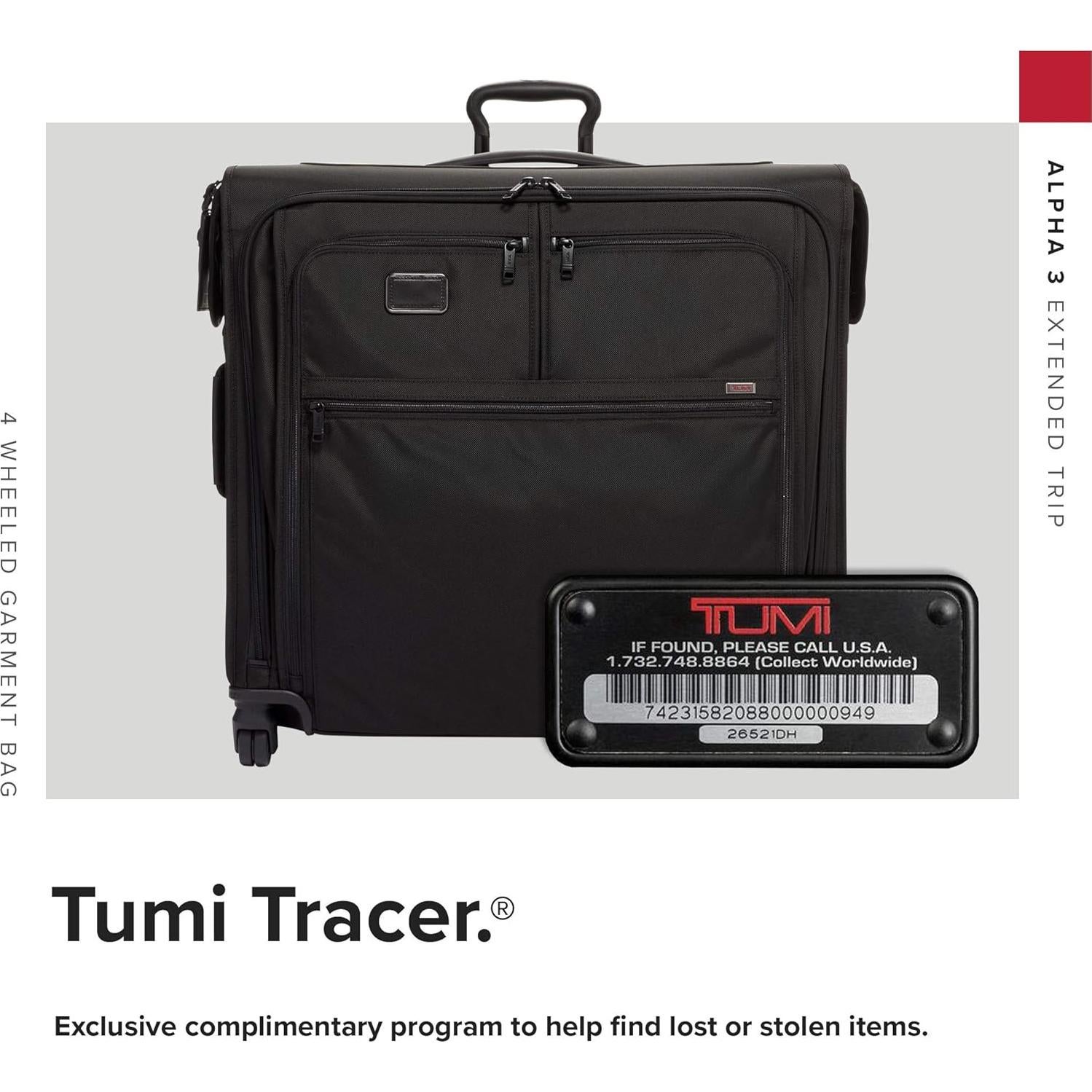 Bolsa de Ropa TUMI Alpha Extended Trip 4 Ruedas Negra