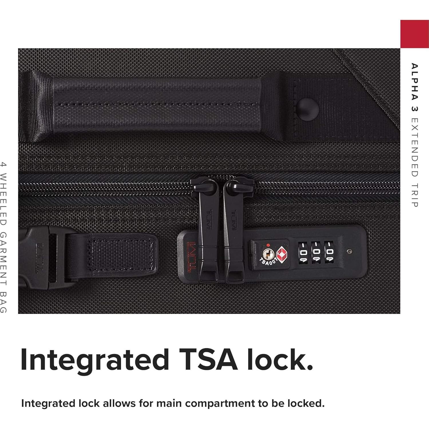 Bolsa de Ropa TUMI Alpha Extended Trip 4 Ruedas Negra