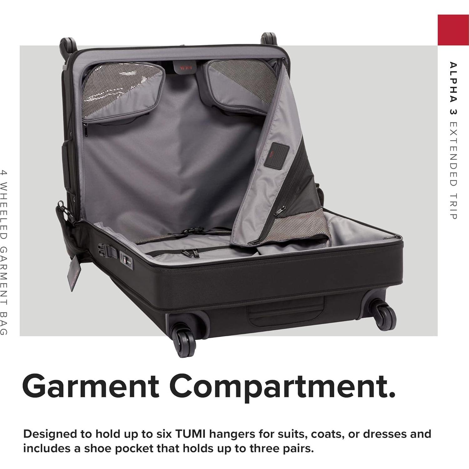 Bolsa de Ropa TUMI Alpha Extended Trip 4 Ruedas Negra