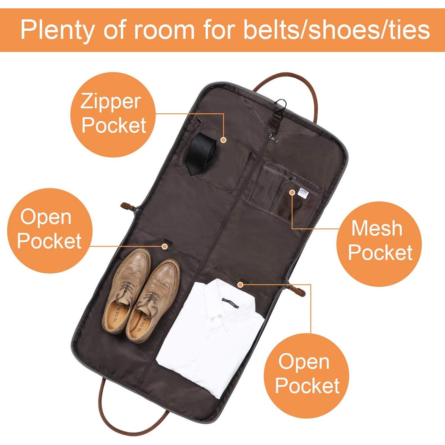 Bolsa de Ropa de Mano S-ZONE para Viajes de Negocios 27.9x10.8cm