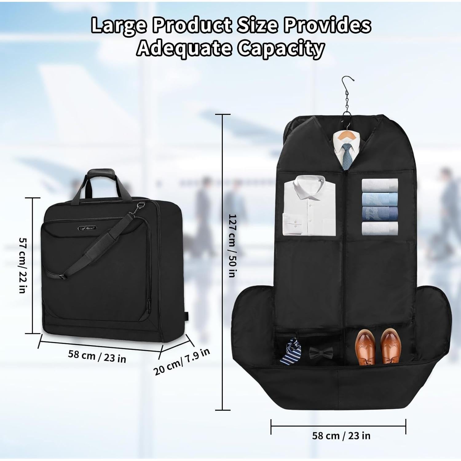 Bolsa de Ropa de Viaje Lychee Impermeable 66L Plegable