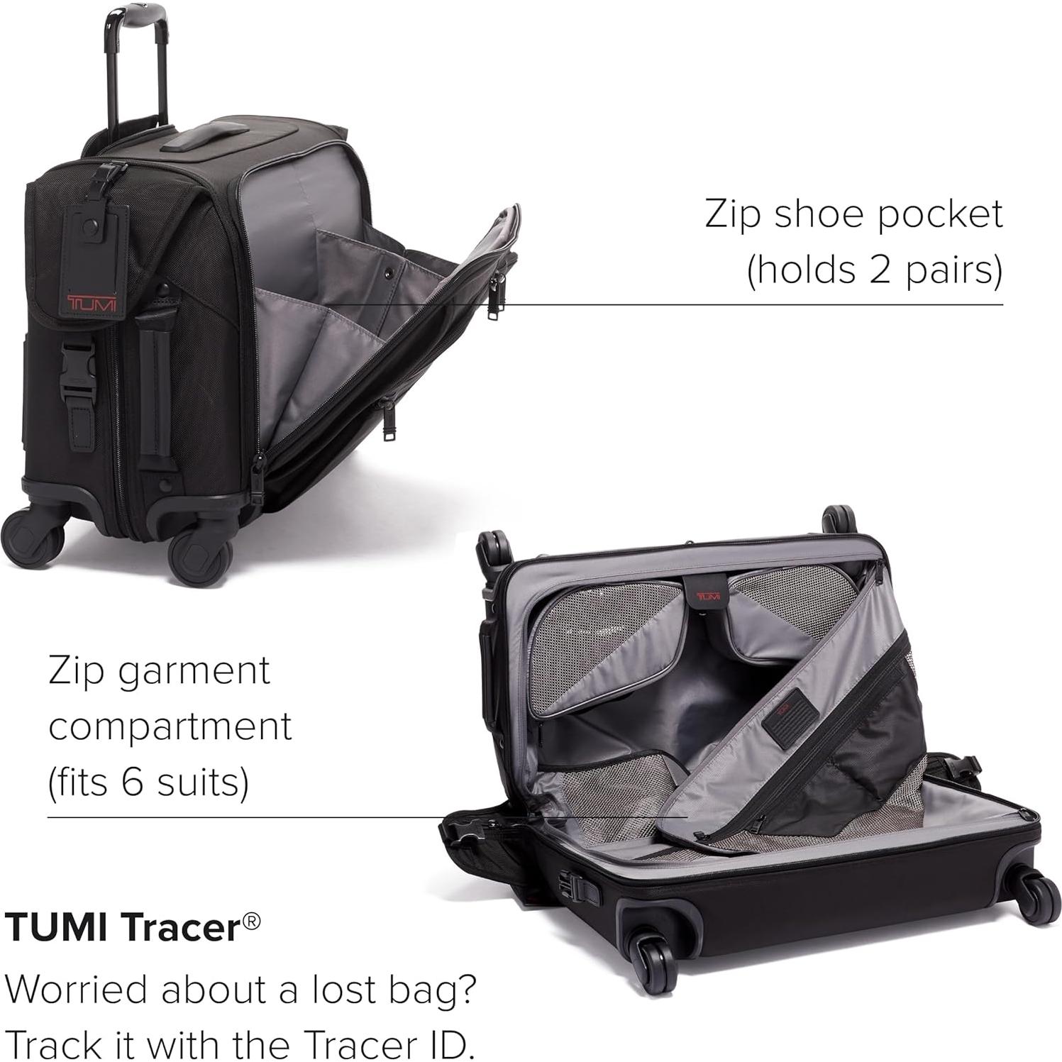 TUMI Alpha Garment Carry-On 4 Ruedas 30L Negro