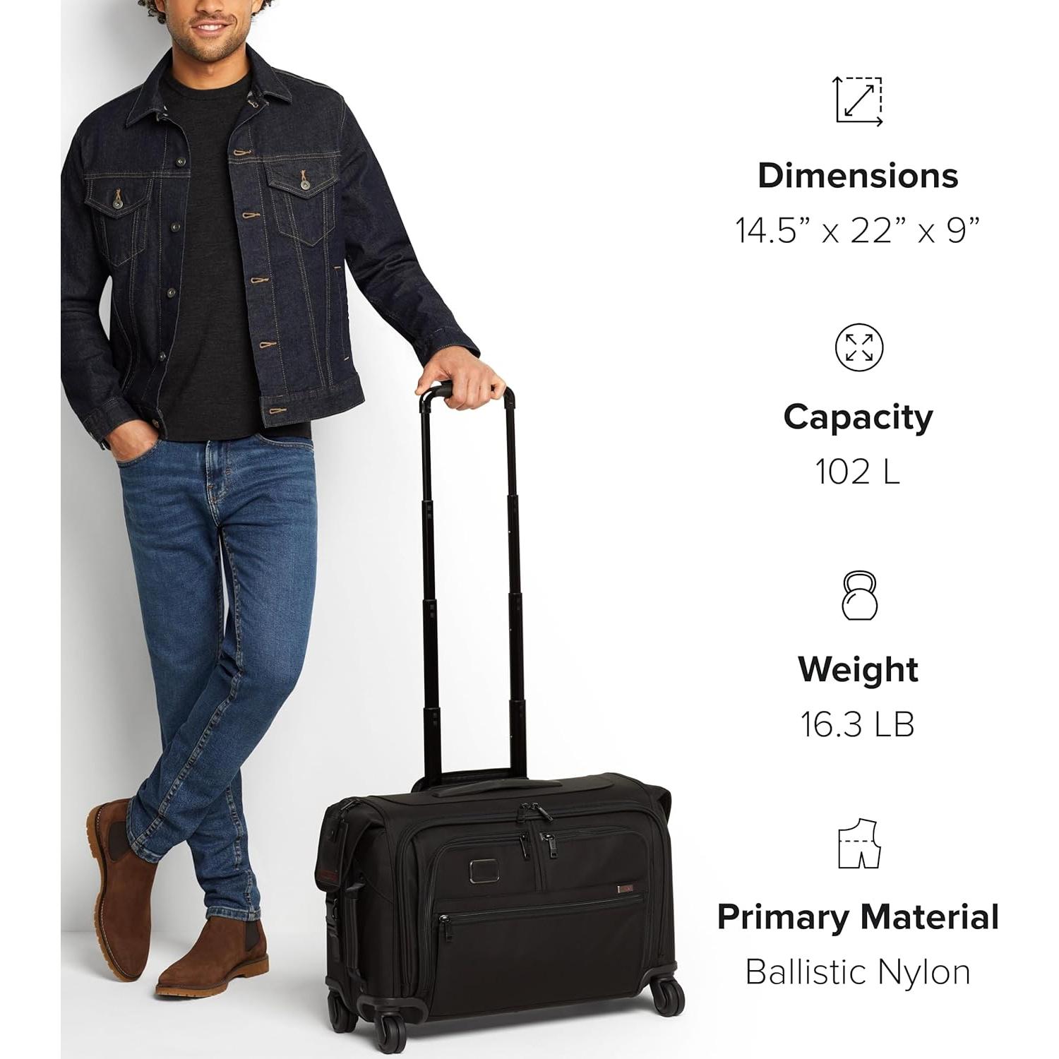 TUMI Alpha Garment Carry-On 4 Ruedas 30L Negro