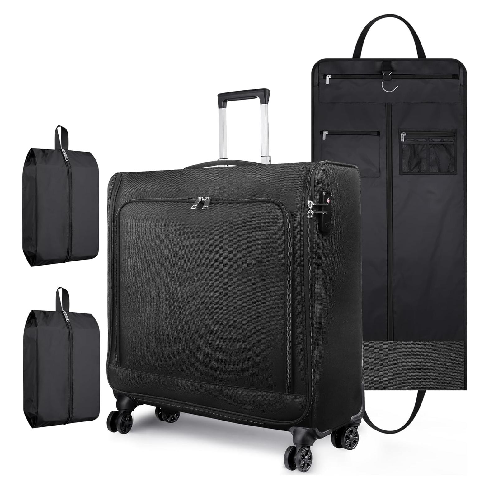 Maleta Rodante Bukere 80L con Compartimento para Traje Negro