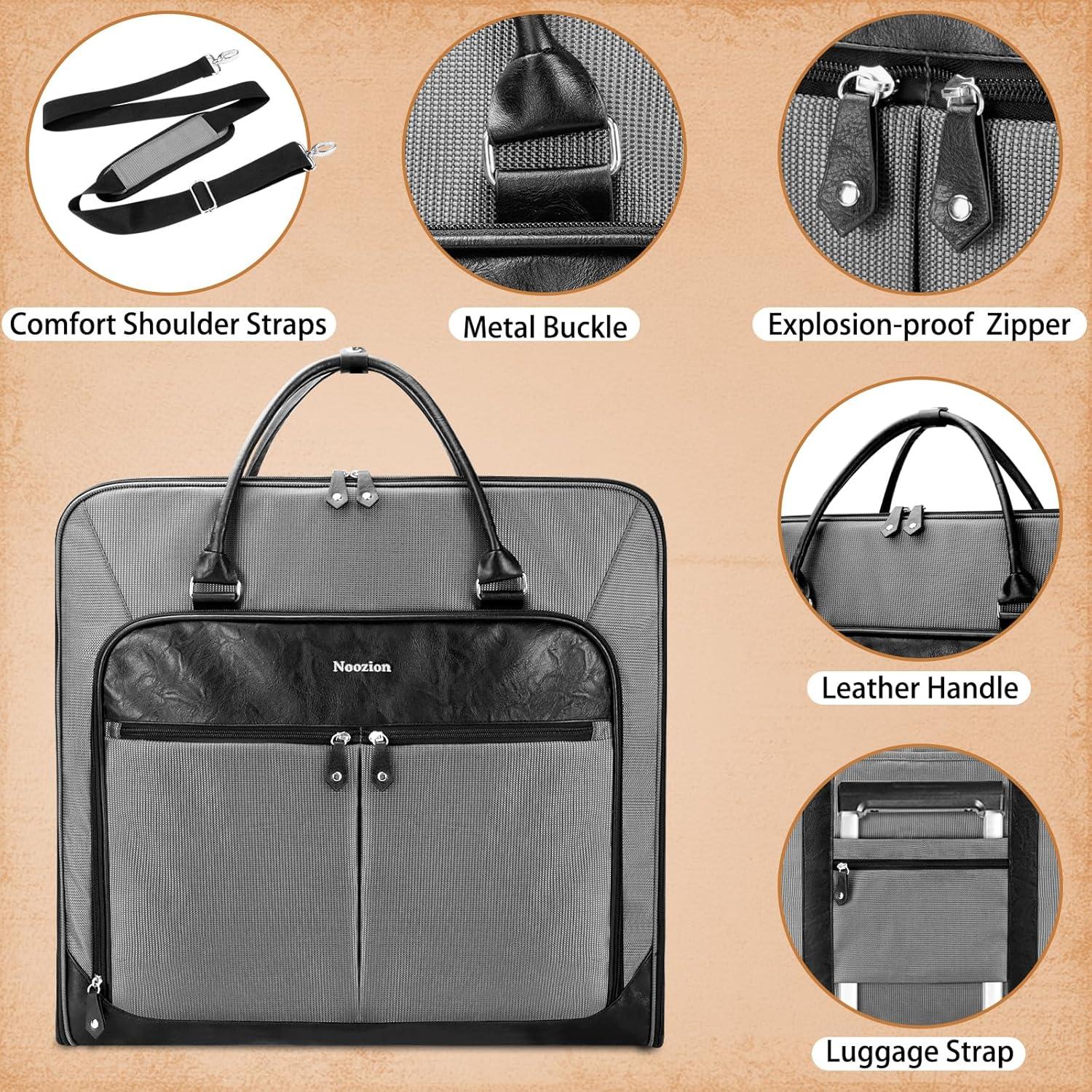 Bolsa de viaje para prendas Noozion gris 119.4x61 cm