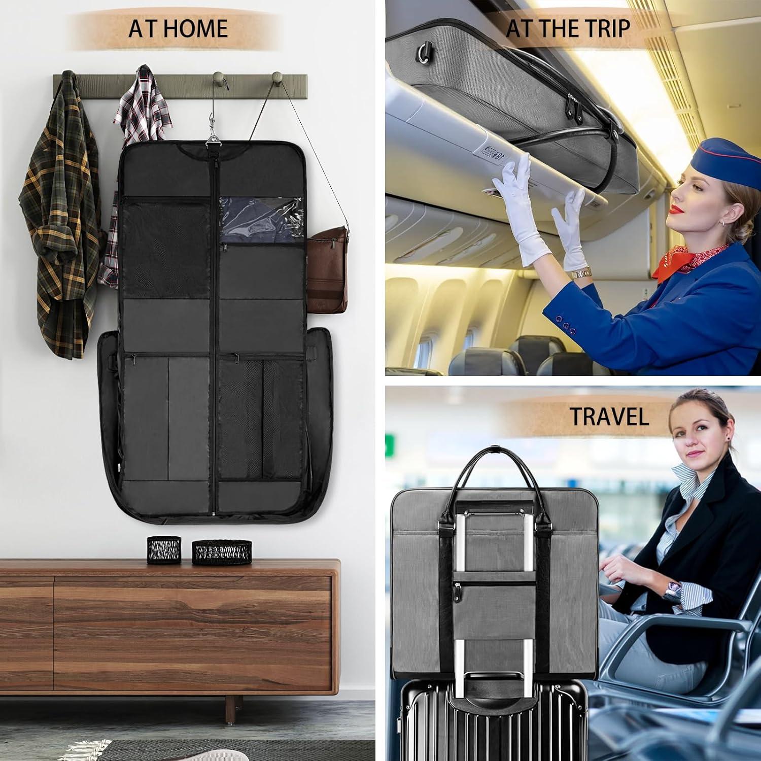 Bolsa de viaje para prendas Noozion gris 119.4x61 cm