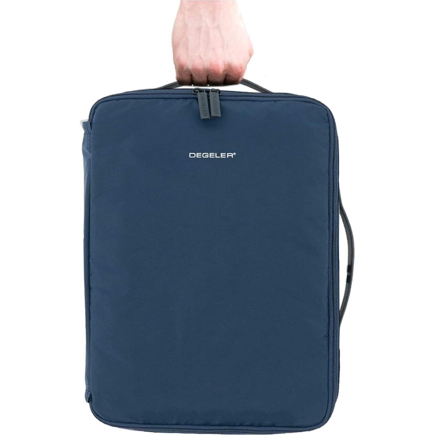 DEGELER Bolsa para Camisas Azul - Organizador de Viaje 40cm