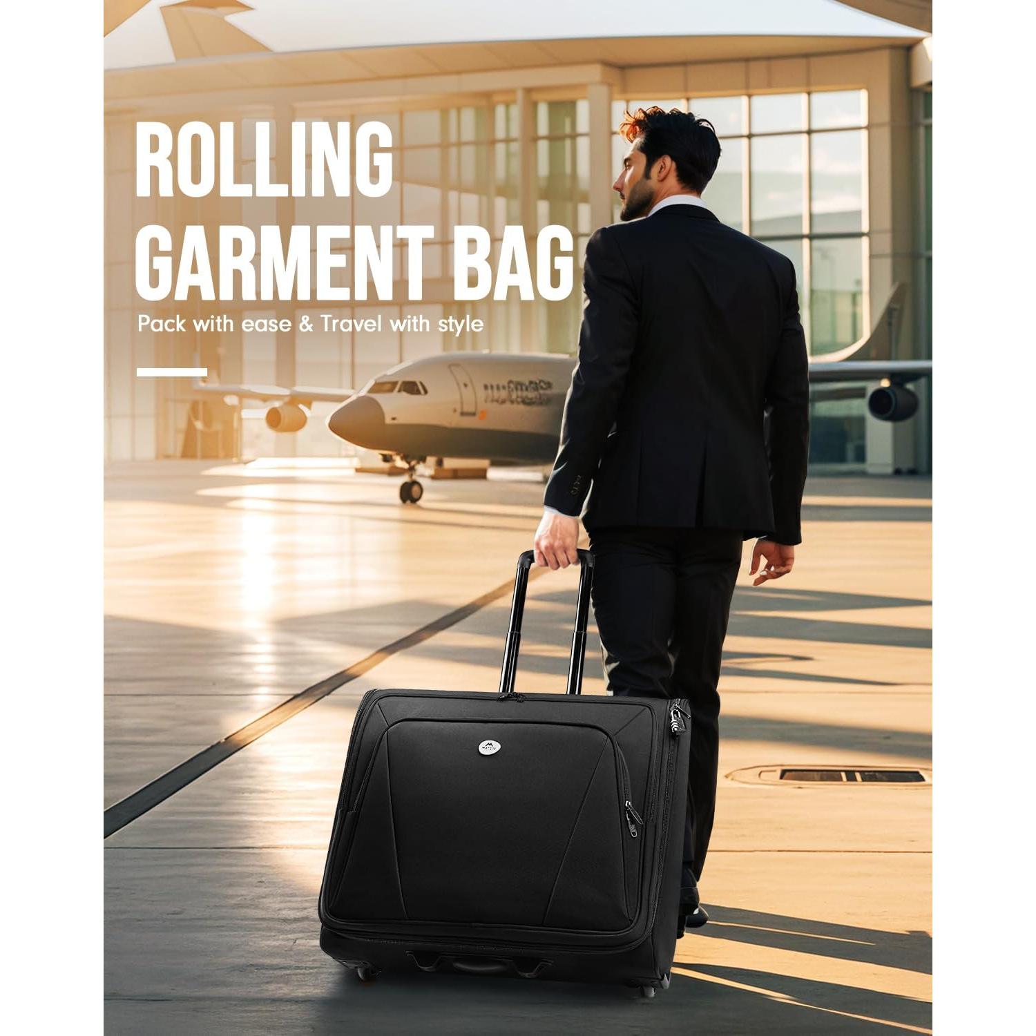 Bolsa de Ropa Rodante MATEIN con Compartimento para Laptop 43.9 cm